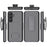 For Samsung Galaxy S24 PC+TPU Case Sliding Screen Cover Kickstand Phone Shell with Clip - 3