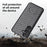 For Samsung Galaxy S24 PC+TPU Case Sliding Screen Cover Kickstand Phone Shell with Clip - 5
