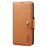 DENIOR For Google Pixel 6a Wallet Phone Case Cowhide Texture Leather Flip Cover - Khaki - 5