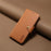 DENIOR For Google Pixel 6a Wallet Phone Case Cowhide Texture Leather Flip Cover - Khaki - 7