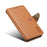 DENIOR For Google Pixel 7a Shockproof Case Cowhide Texture Stand Phone Cover - Khaki - 4