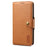 DENIOR For Google Pixel 8a Protective Case Cowhide Texture Leather Phone Cover - Khaki - 5