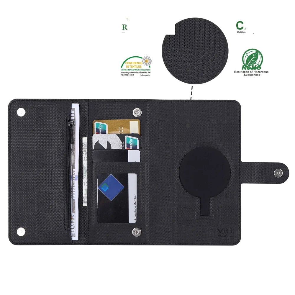 VILI GHB Series for Google Pixel 8 Pro Magnetic Case Detachable Wallet Leather Phone Cover - Black - 5