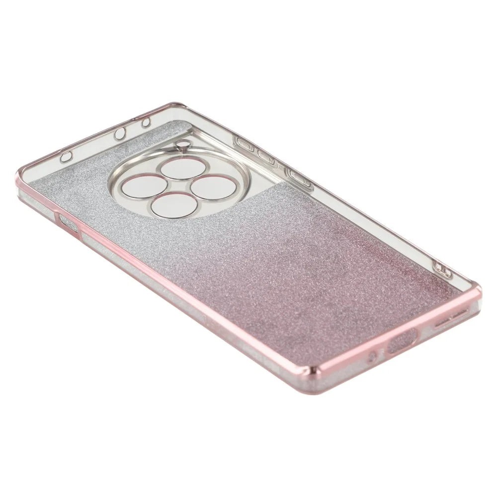 KADEM For OnePlus Ace 3 5G / 12R 5G Case Rhinestone Decor Gradient TPU Phone Cover - Rose Gold - 3