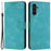 For Samsung Galaxy A35 5G Case Skin-touch PU Leather Solid Color Phone Stand Cover - Green - 1