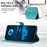 For Samsung Galaxy A35 5G Case Skin-touch PU Leather Solid Color Phone Stand Cover - Green - 3