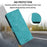 For Samsung Galaxy A35 5G Case Skin-touch PU Leather Solid Color Phone Stand Cover - Green - 4
