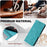 For Samsung Galaxy A35 5G Case Skin-touch PU Leather Solid Color Phone Stand Cover - Green - 6