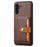 For Samsung Galaxy A35 5G Case PU Leather+TPU Kickstand Cover with Card Slots - Brown - 1