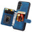 For Samsung Galaxy A35 5G Case RFID Blocking Wallet Leather Coated TPU Kickstand Cover - Navy Blue - 2