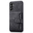 For Samsung Galaxy A55 5G Case Leather+TPU Phone Cover with RFID Blocking Wallet - Black - 5
