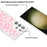 For Samsung Galaxy S24 Ultra Case Pattern Print Design TPU Shockproof Phone Cover - Pink Leopard - 4