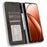 For Realme 12 Pro 5G / 12 Pro+ 5G Case Shockproof TPU Shell Leather Retro Texture Phone Cover - Black - 2