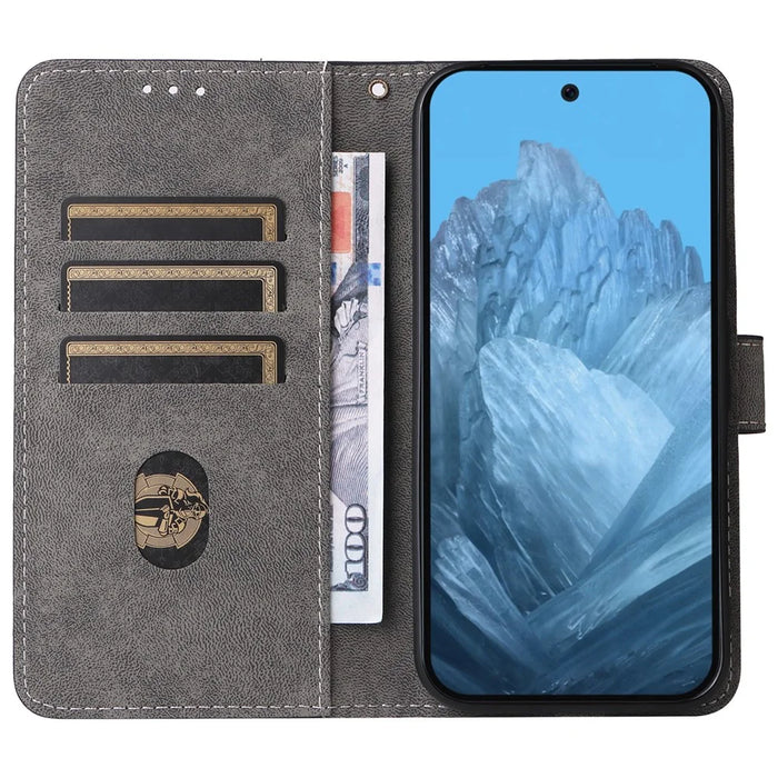 For Google Pixel 9 Pro XL Case RFID Blocking Wallet Flip PU Leather Cover - Blue - 2