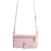 For Samsung Galaxy S24 Case Magnetic Drop-proof Cover Leather Stand Cover with 2 Straps - Pink - 4