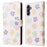 For Samsung Galaxy A15 4G / 5G Leather Case RFID Blocking Flip Folio Lacquered Phone Cover - Colorful Flower - 1