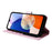 For Samsung Galaxy A15 4G / 5G Leather Case RFID Blocking Flip Folio Lacquered Phone Cover - Colorful Flower - 3