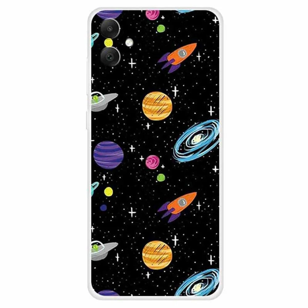 For Samsung Galaxy A05 4G Case Slim Shockproof TPU Phone Cover Cute Pattern - Interstellar - 1