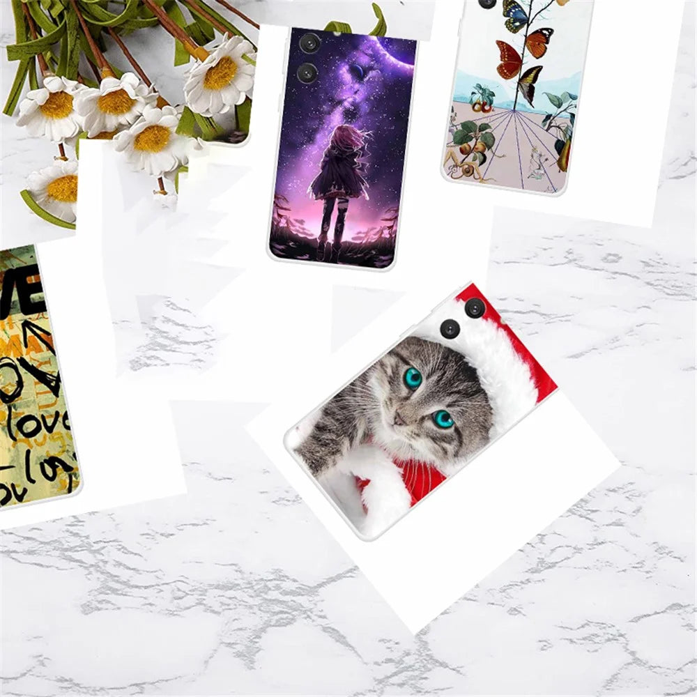 For Samsung Galaxy S24 Aesthetic Phone Case Thin Flexible TPU Cover - Love - 4