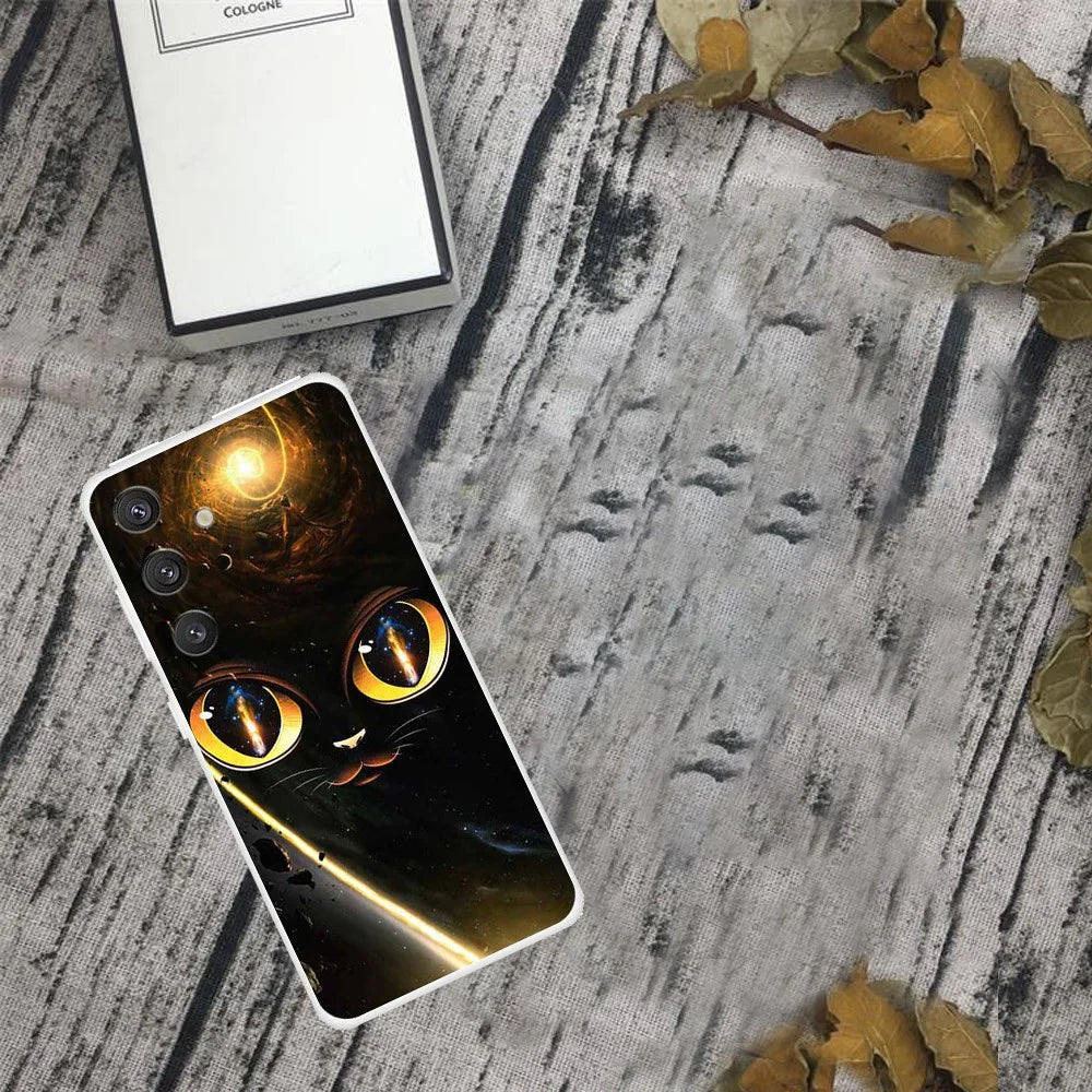 For Samsung Galaxy S24+ Pattern Case Slim Shockproof TPU Phone Cover - Flame Tiger - 3