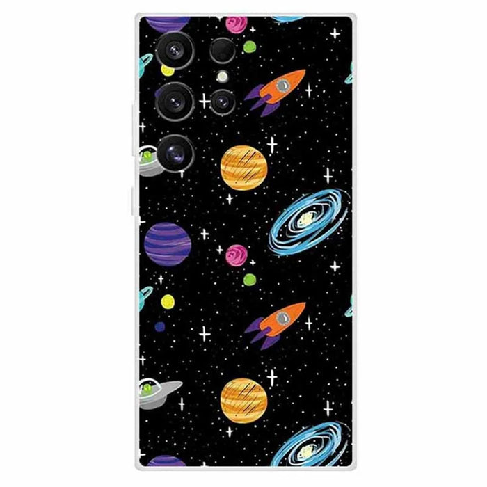 For Samsung Galaxy S24 Ultra Case Slim TPU Aesthetics Pattern Printed Phone Cover - Interstellar - 1