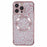 HRF Series for iPhone 12 Pro Magnetic Case Electroplating Leopard TPU Phone Cover - Pink - 3