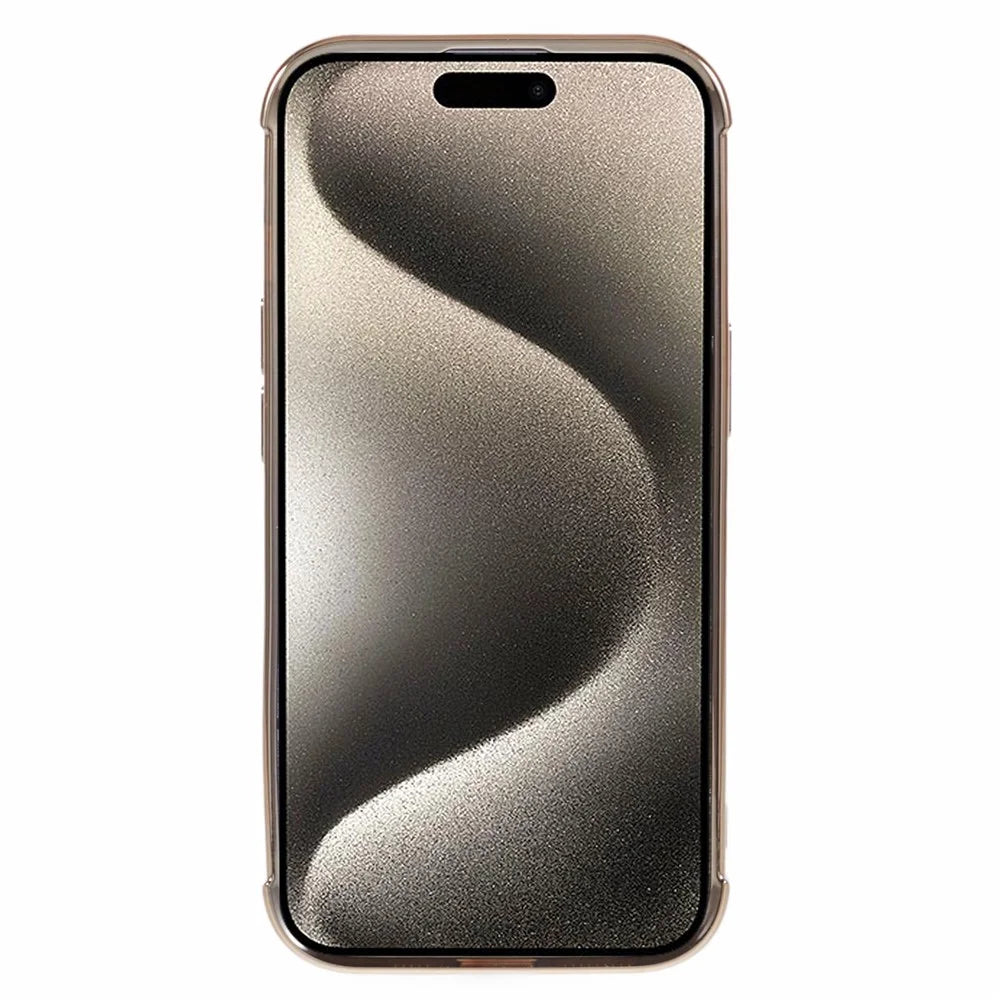 HRF Series for iPhone 15 Magnetic Case Compatible with MagSafe Electroplating TPU Cover - Gold - 2
