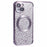 HRF Series for iPhone 14 TPU Case Leopard Electroplating Cover Compatible with MagSafe - Purple - 1