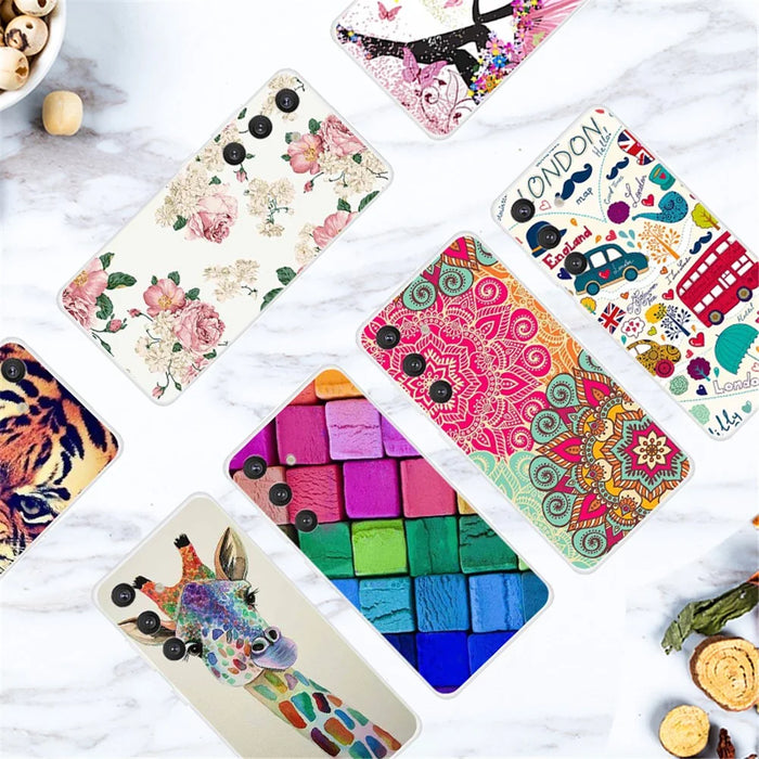 For Samsung Galaxy S24+ Case TPU Protective Phone Cover Pattern Printing - Red Bus - 2