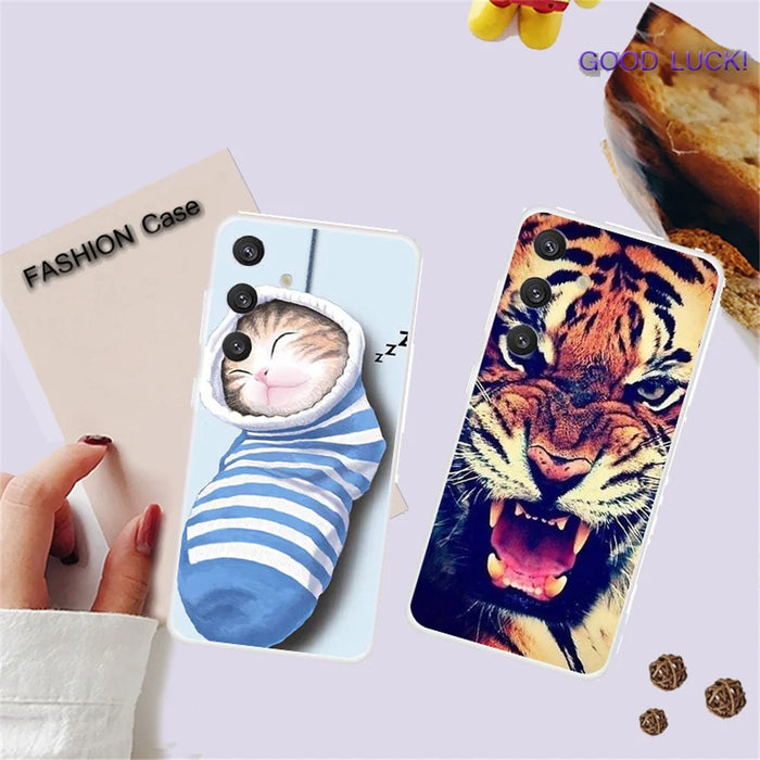 For Samsung Galaxy S24+ Case TPU Protective Phone Cover Pattern Printing - Red Bus - 3