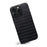 For iPhone 14 Pro Max Case Crocodile Textured Leather Covered Hybrid Slim Phone Case - Black - 2
