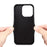For iPhone 14 Pro Max Case Crocodile Textured Leather Covered Hybrid Slim Phone Case - Black - 3