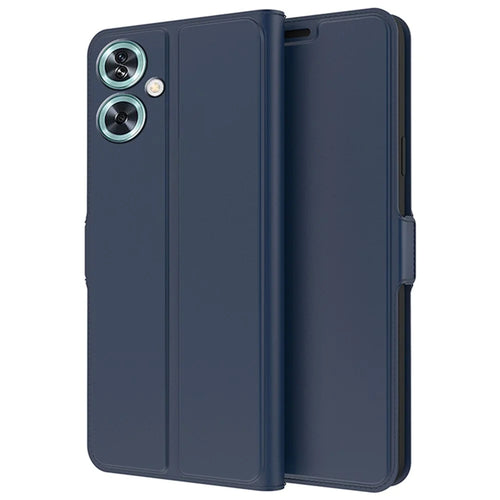 For OnePlus Nord N30 SE 5G Case Magnetic Buckle Flip Phone Cover with Card Holder - Blue - 1