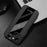 Q.COO Textured Phone Case for iPhone 13 mini Slim-Fit PU Leather+TPU+Acrylic Phone Shell - Black - 7