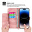 For Realme 12 Pro+ 5G / Realme 12 Pro 5G Multiple Card Slots PU Leather Case Stand Phone Cover - Pink - 5