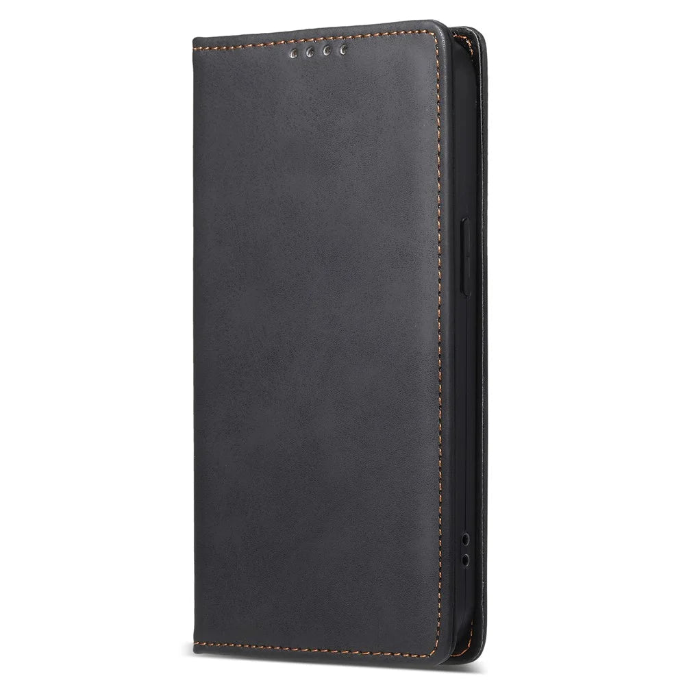 DF-05 For Google Pixel 9 / Pixel 9 Pro Wallet Phone Case Anti-Drop Leather Flip Cover - Black - 6