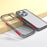 Q.COO Crystal Series for iPhone 15 Pro Max Shockproof Case Clear PC+TPU Phone Cover - Transparent Black - 6