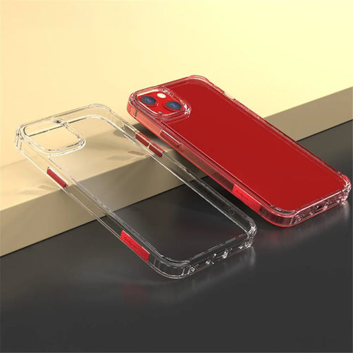 Q.COO TPU+PC Phone Case for iPhone 13 6.1 inch Clear Phone Protector- Transparent - 1