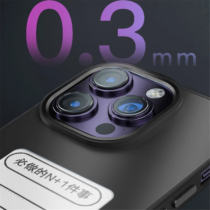 INKZONE For iPhone 14 Pro Max Case Customize Pattern PC+TPU 3-Color E Ink Case Phone Cover - 3