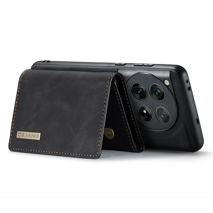 DG.MING M1 Series for OnePlus 12 5G Case Detachable Wallet Phone Cover - Black - 2