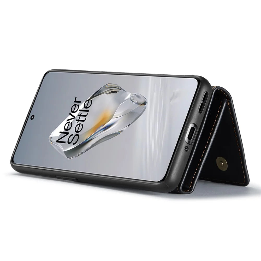 DG.MING M1 Series for OnePlus 12 5G Case Detachable Wallet Phone Cover - Black - 3