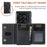 DG.MING M2 Series for OnePlus 12 5G Kickstand Case Detachable Magnetic Wallet Phone Cover - Black - 7