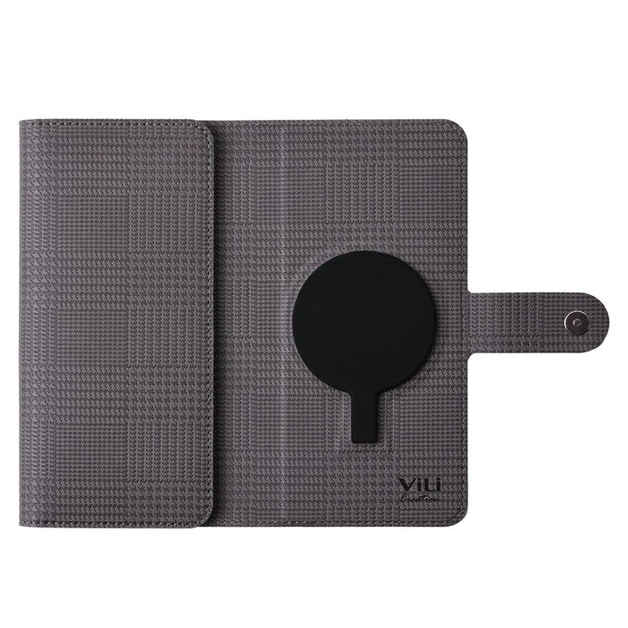 VILI GHA Series For iPhone 15 Pro Case RFID Blocking Card Holder Phone Cover Compatible with MagSafe - Grey - 2