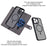 VILI GHA Series For iPhone 15 Pro Case RFID Blocking Card Holder Phone Cover Compatible with MagSafe - Grey - 3