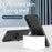 For Samsung Galaxy A54 5G Case Fully Wrapped Hard PC Kickstand Phone Protector Magnetic Case - Black - 3