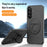 For Samsung Galaxy A54 5G Case Fully Wrapped Hard PC Kickstand Phone Protector Magnetic Case - Black - 4