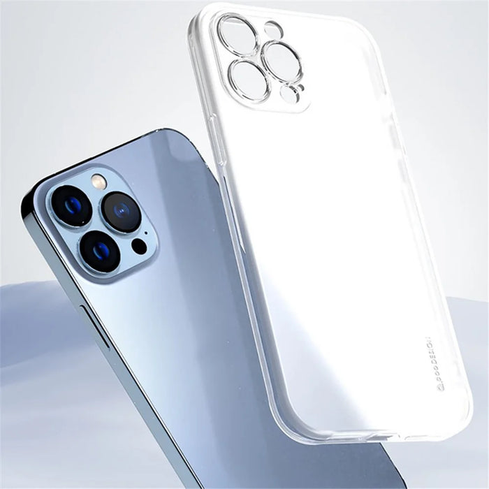 Q.COO Ice Mist Series for iPhone 14 Pro Case Soft TPU Matte Protective Phone Cover - Grey - 3