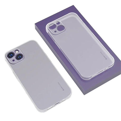 Q.COO Ice Mist Series for iPhone 15 TPU Case Anti-scratch Matte Phone Cover - White - 1