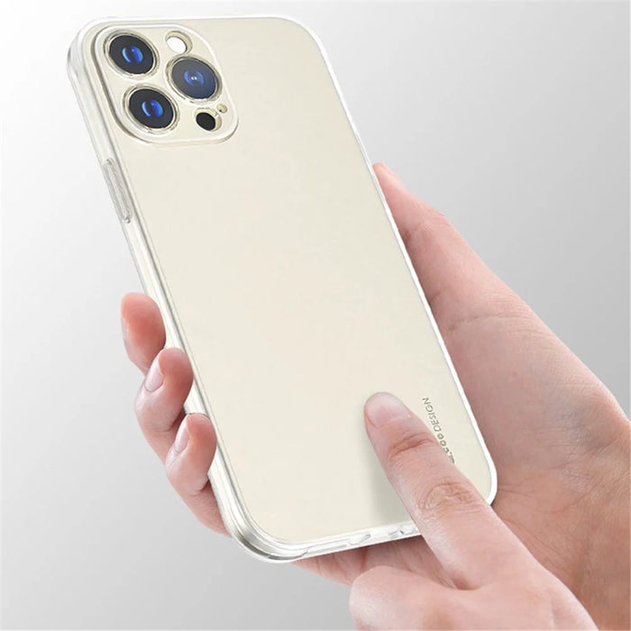 Q.COO Ice Mist Series for iPhone 15 Pro TPU Case Matte Phone Cover Scratch-proof - White - 7