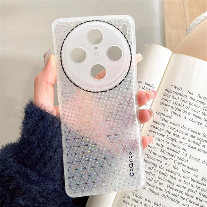 Q.COO For vivo X100 Pro 5G Case Bling Aurora Series TPU Phone Back Cover - White - 2